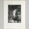 blackprint edition - black and white art print of an antique nude photography on cartalafranca art paper framed