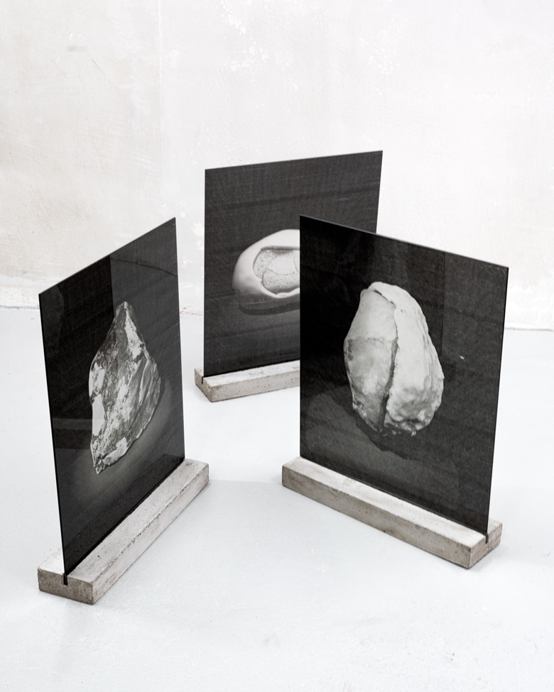 blackprint edition - Diego Brambilla photographer artist - artwork with concrete, steel, handmade thin paper and laminated glass