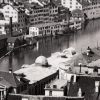 blackprint edition - karo edition Nr.014, antique stereoview photography on glass of Zurich (view from the Grossmünster to the Limmat River and the Hauptbahnhof Zürich) in 1870. Photographs: Lachenal & Favre