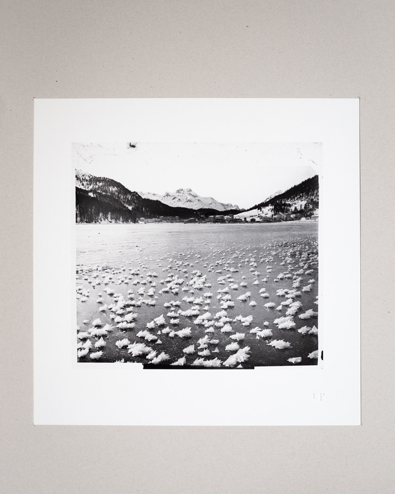 blackprint edition - karo edition Nr.017, antique glass photography of Ice flowers in St.Moritz 1890