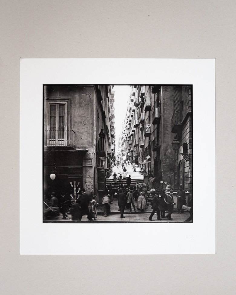 blackprint edition - karo edition Nr.021, antique stereoview photography on glass of Napoli (Napoli Chiaia)