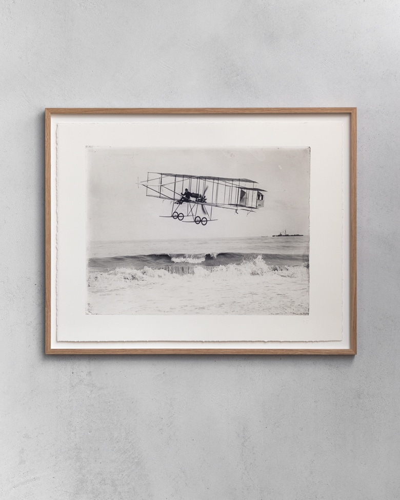 blackprint edition - Henry Farman biplane HF-II ca.1909, Limited edition numbered with frame