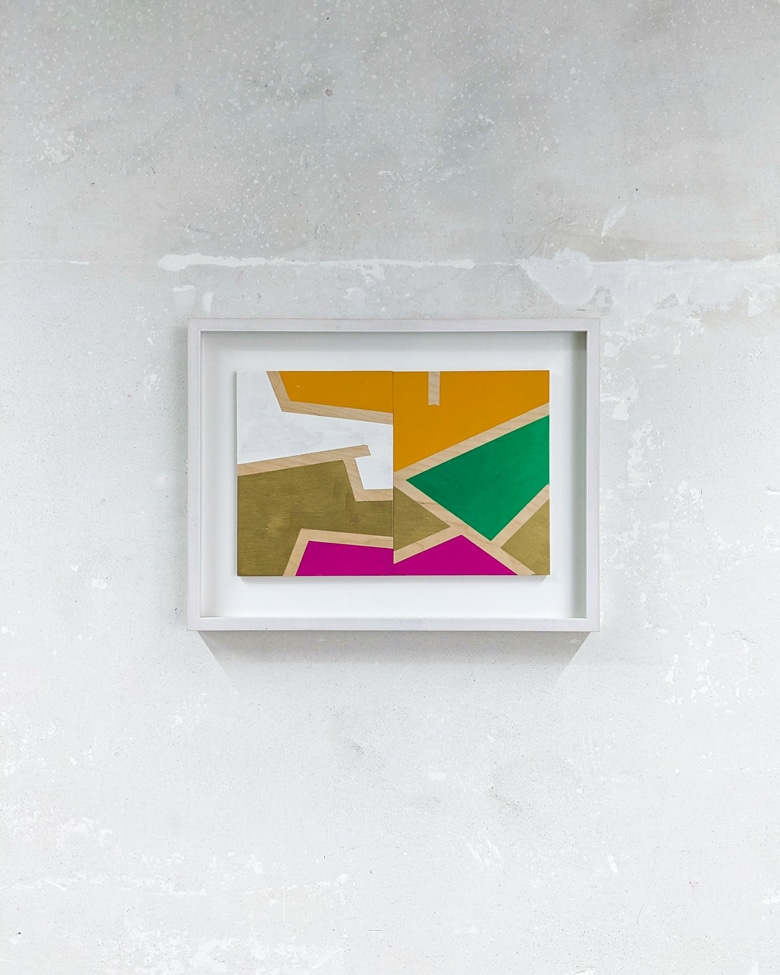"City Gardens I" by Alexander Bühler - Acrylic on wood - Unique