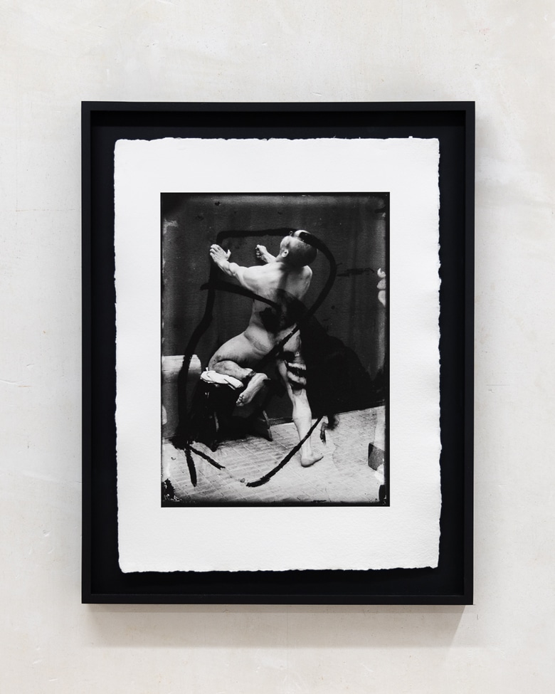 blackprint edition artist - Untitled overtpainting Nr.00TH845 by Daniel Rojatz